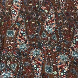 Signature Studio tunic top. Multi color paisley